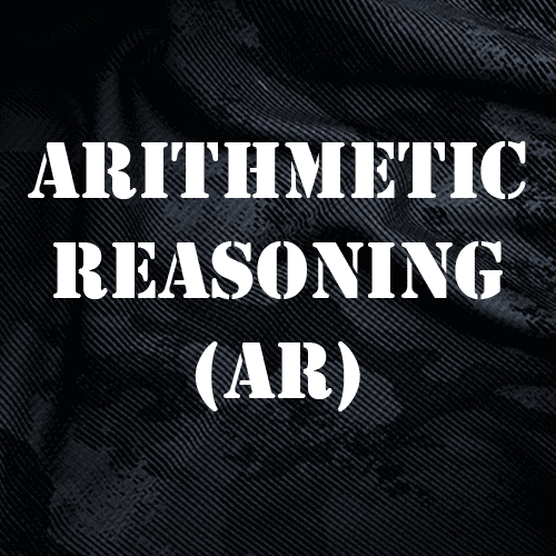 arithmetic reasoning (ar) text on camo background